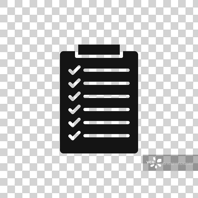 清单检查图标集，清单文件，剪贴板图片素材