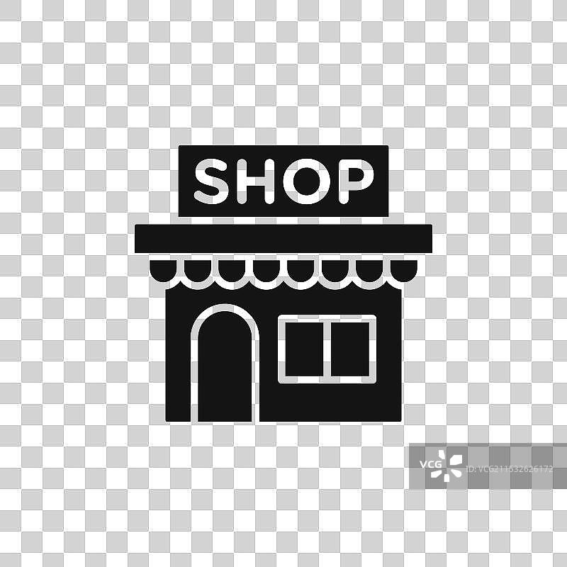 小型本地零售店图标集图片素材