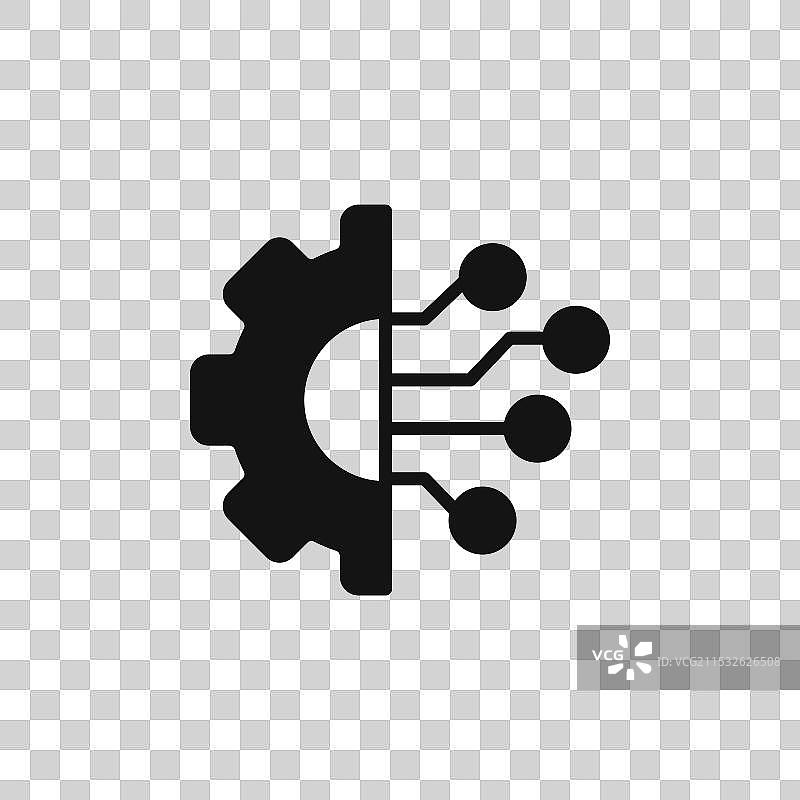 商业金融科技系统符号图标集图片素材