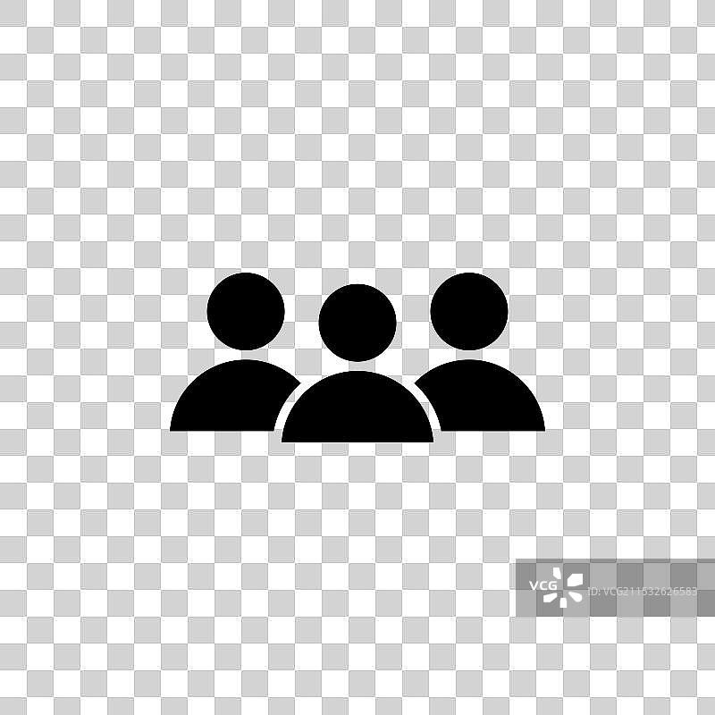 社交媒体用户图标集成员账户符号图片素材