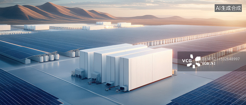 【AI数字艺术】太阳能光伏板图片素材