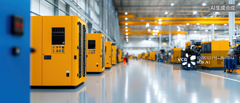 【AI数字艺术】现代工业车间图片素材