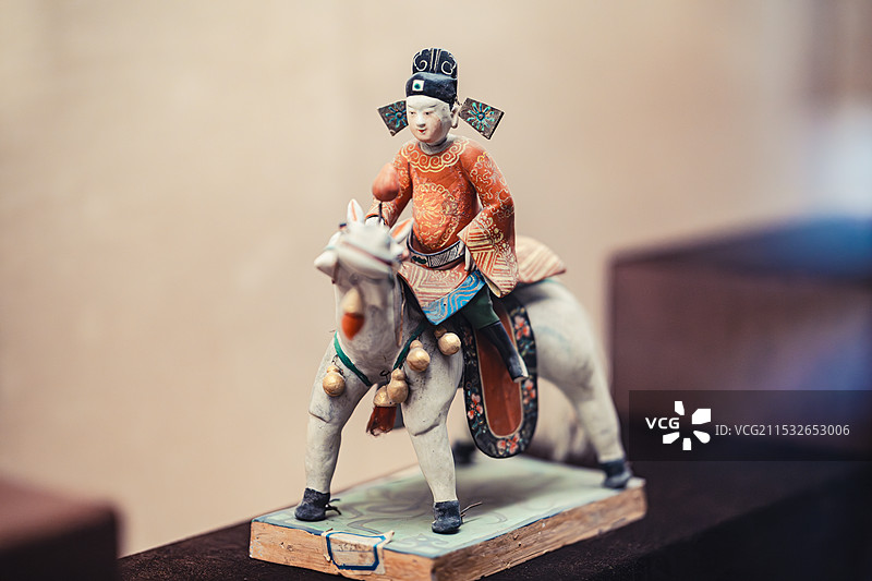 惠山泥人“状元骑白马”图片素材