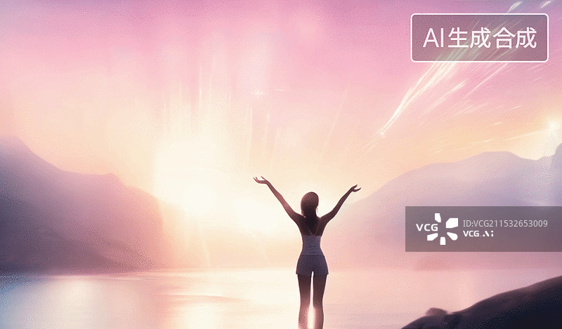 【AI数字艺术】自由与希望图片素材