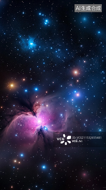 【AI数字艺术】银河星系背景图片素材