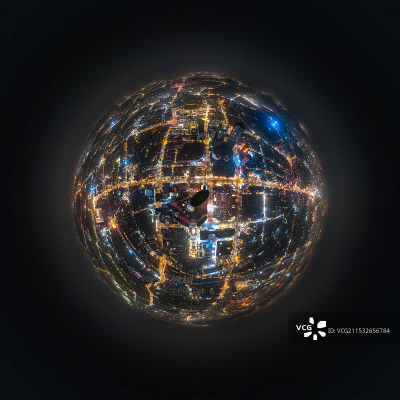 徐州市中心夜景球图片素材