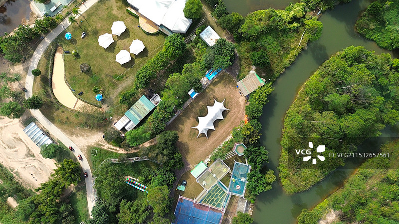 中山市大尖山露营公园景区图片素材