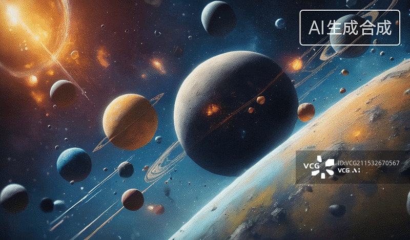【AI数字艺术】宇宙星系图片素材