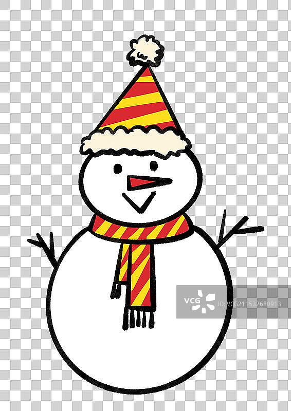 可爱雪人图片素材