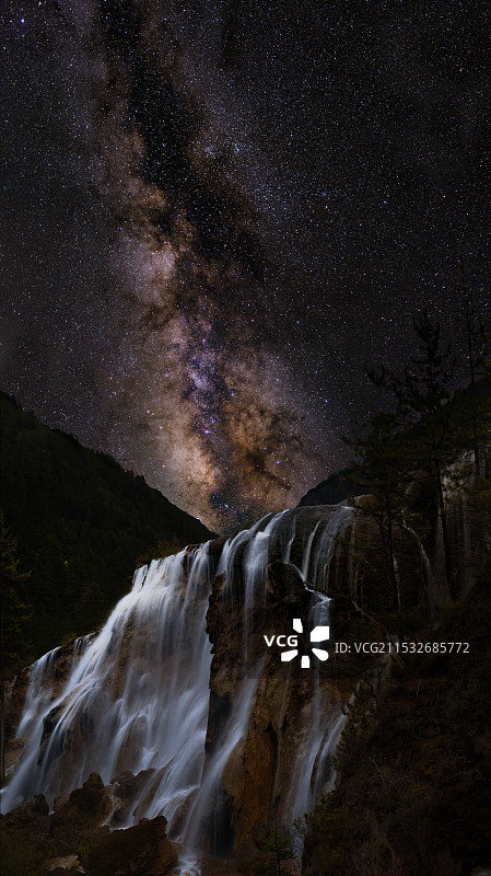 疑似银河落九天图片素材