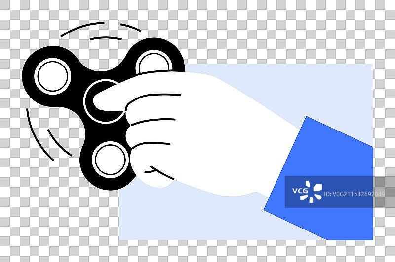 孩子们手握并旋转指尖陀螺图片素材