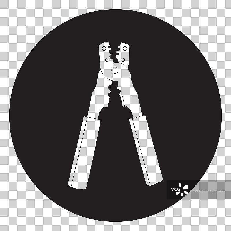 简单设计的电缆剥线钳图片素材