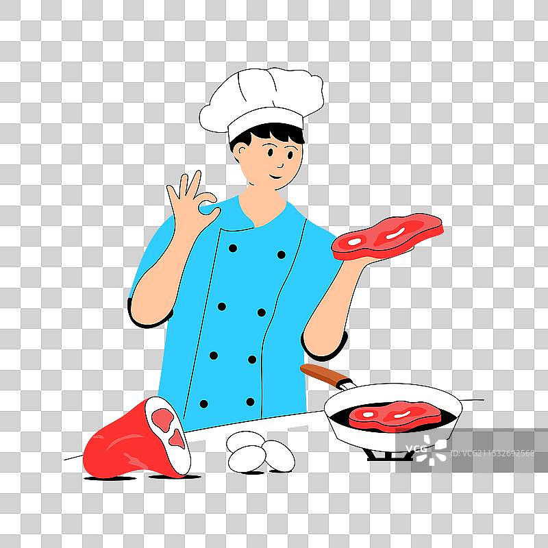 牛排烹饪图片素材