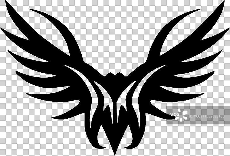 蝙蝠 - 黑白孤立图标图片素材