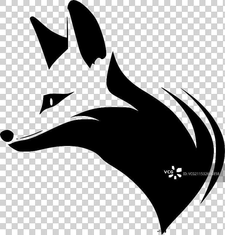 狐狸 - 极简和简单的轮廓图片素材