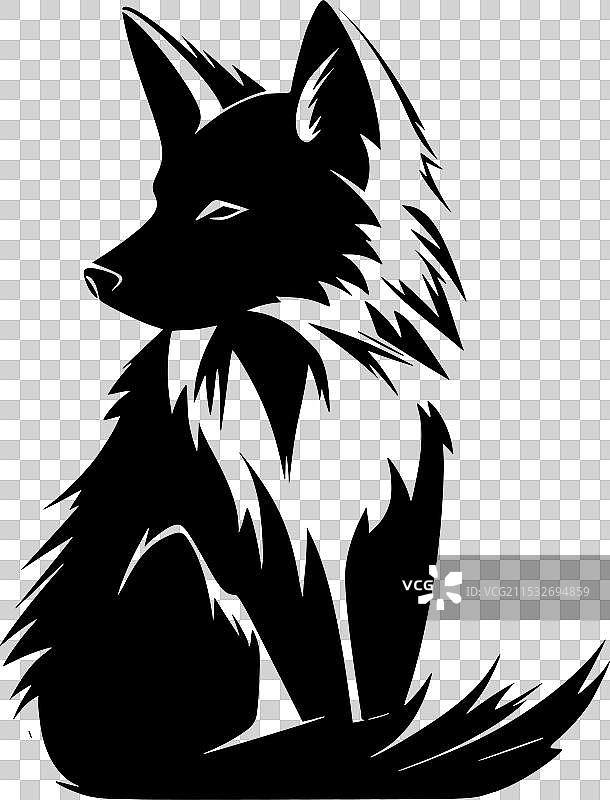 狐狸 - 高质量标志 - 适合T恤使用图片素材