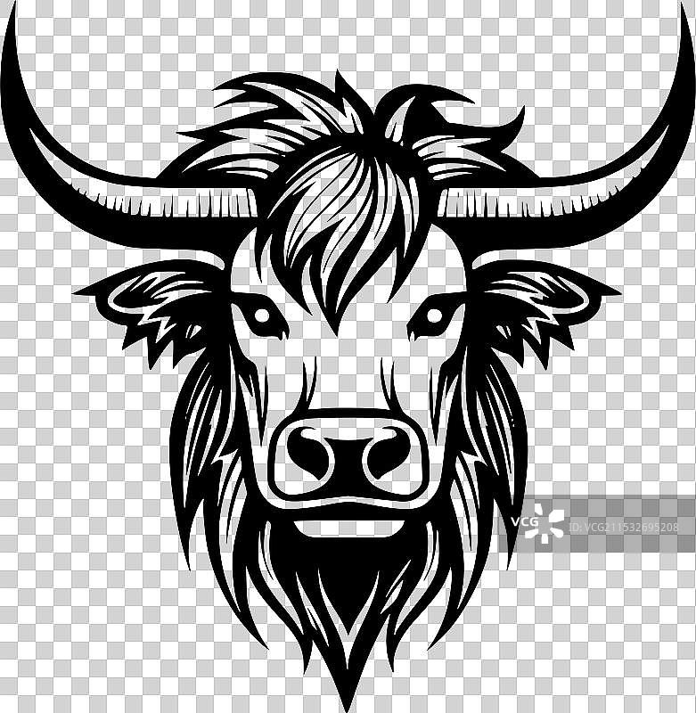 高地牛 - 极简风格的平面标志图片素材