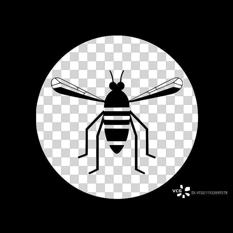 蚊子 - 高质量标志 - 适合T恤使用图片素材