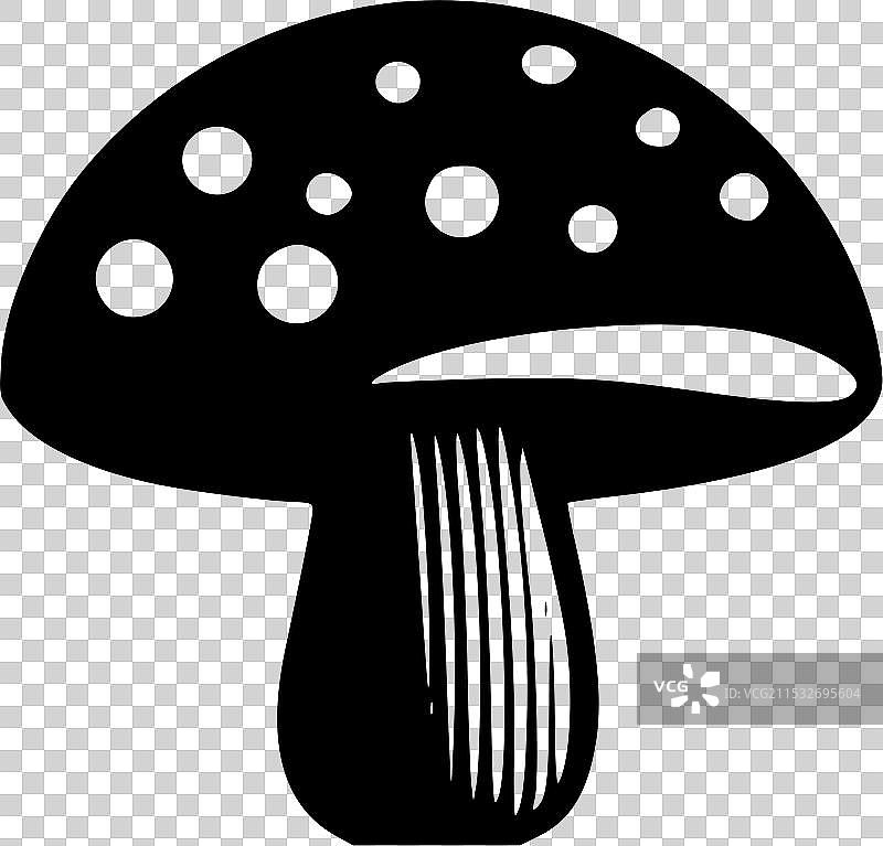 蘑菇 - 高质量标志 - 适合T恤使用图片素材