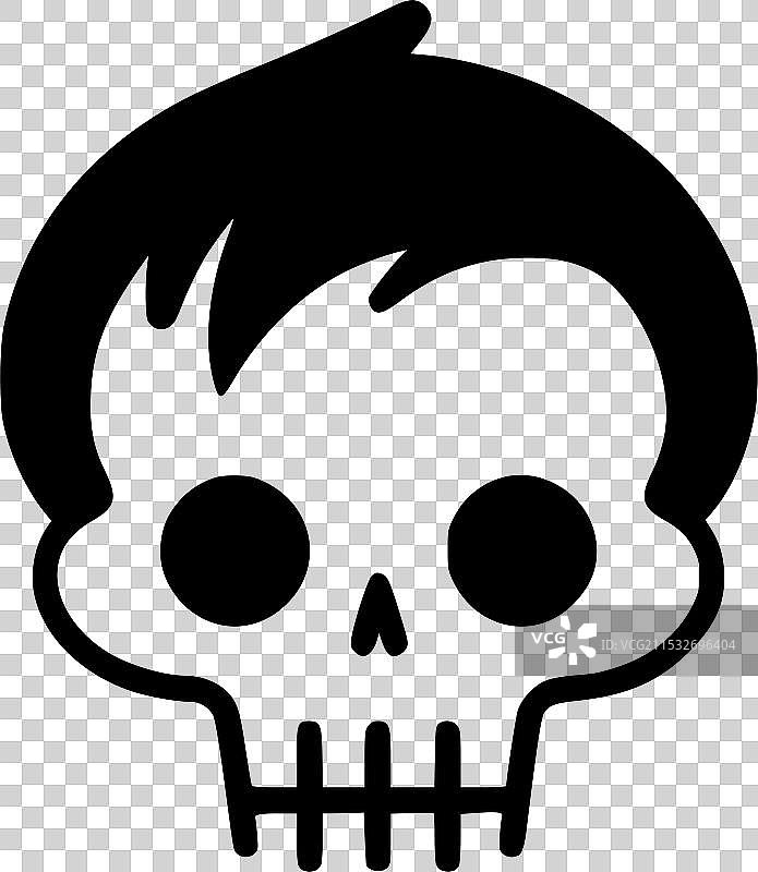 骷髅 - 极简和简单的轮廓图片素材