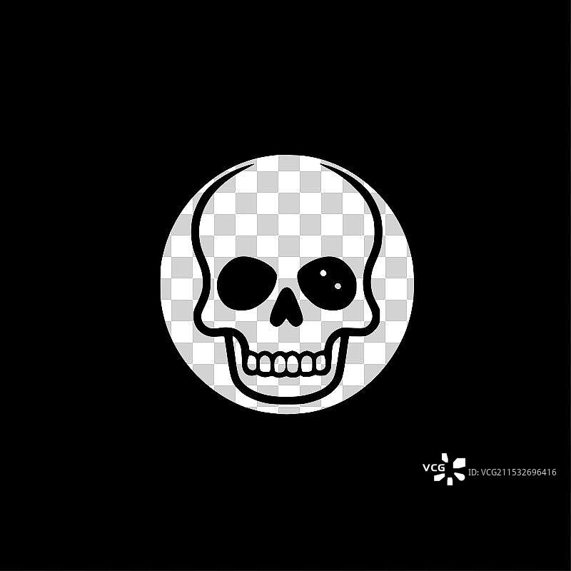 骷髅 - 极简和简单的轮廓图片素材