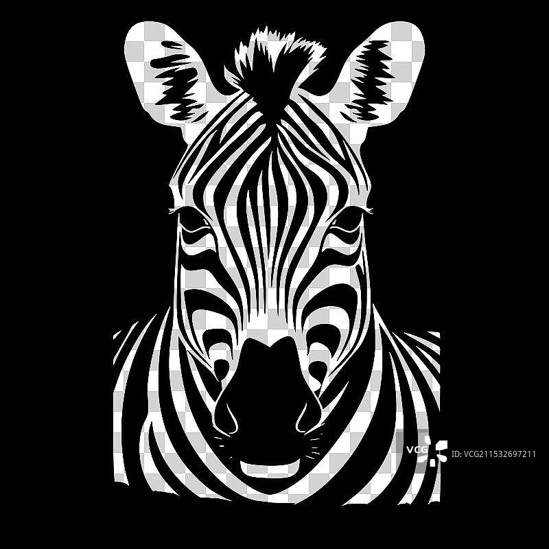 小马虎宝宝 - 极简风格平面标志图片素材