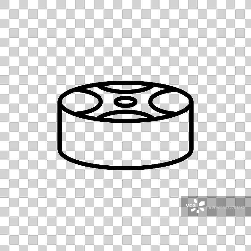 白色背景上的钢鼓图标图片素材