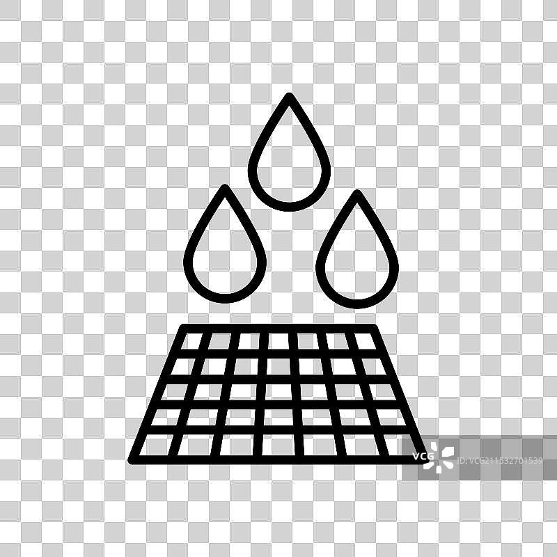 井盖图标，背景为白色图片素材