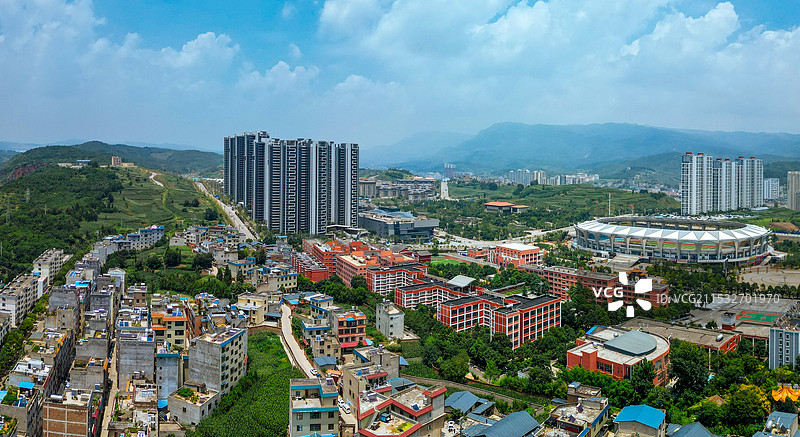 富源县 金城广场 文明塔 旧城山公园 体育公园 玉顺湖图片素材