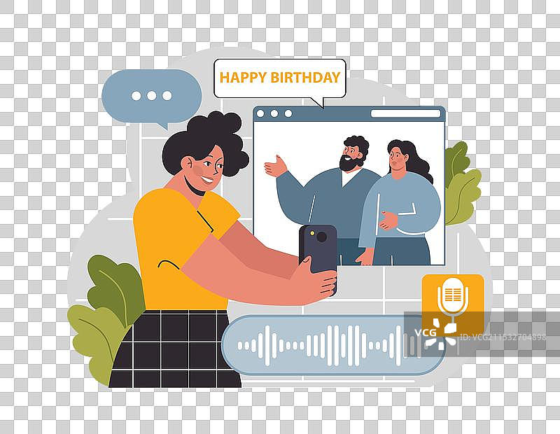 虚拟活动在线朋友视频会议图片素材