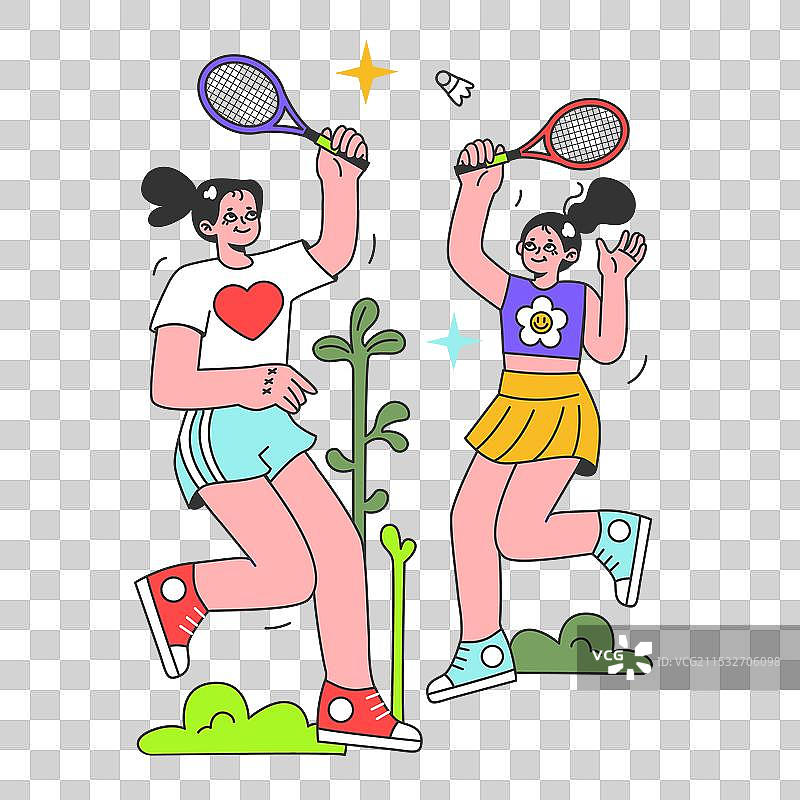 夏季休闲活动，积极的生活方式，二人一起图片素材