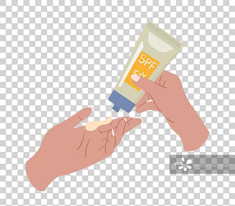 海滩元素概念，晒黑的手与图片素材