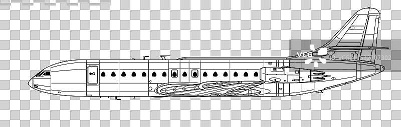 苏德航空卡拉维尔三型图片素材