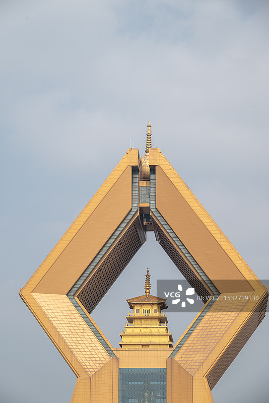 舍利子佛塔 释迦牟尼真身 扶风法门寺 宝鸡景点 法门寺 佛教圣地图片素材