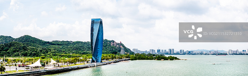 中国广东省汕头市汕头海湾隧道图片素材