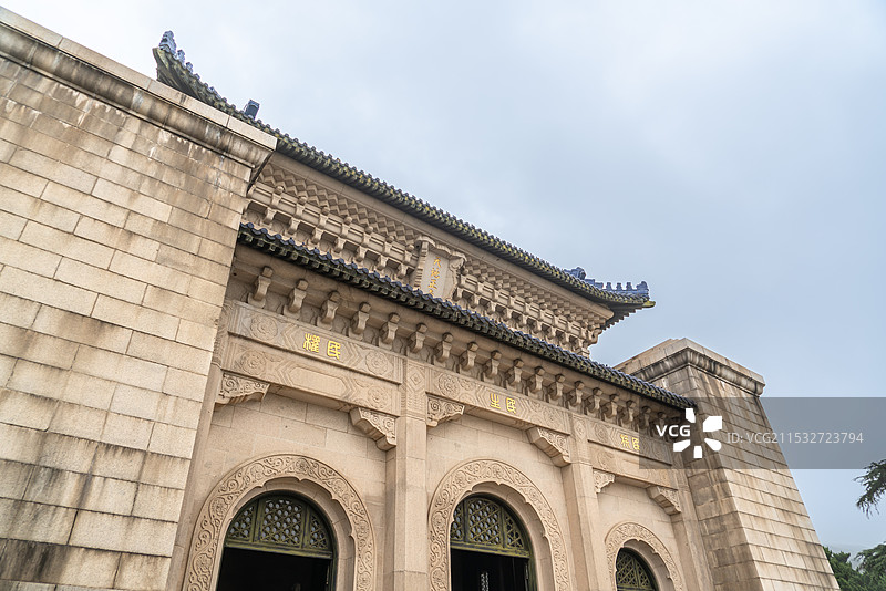 南京中山陵风景区秀美风光图片素材