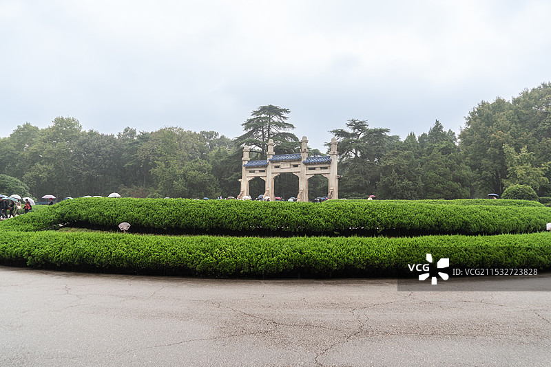 南京中山陵风景区秀美风光图片素材