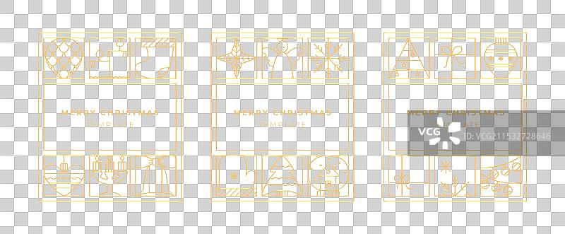 圣诞节邀请横幅卡片设计图片素材