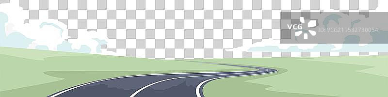 通往前方目的地的沥青道路图片素材