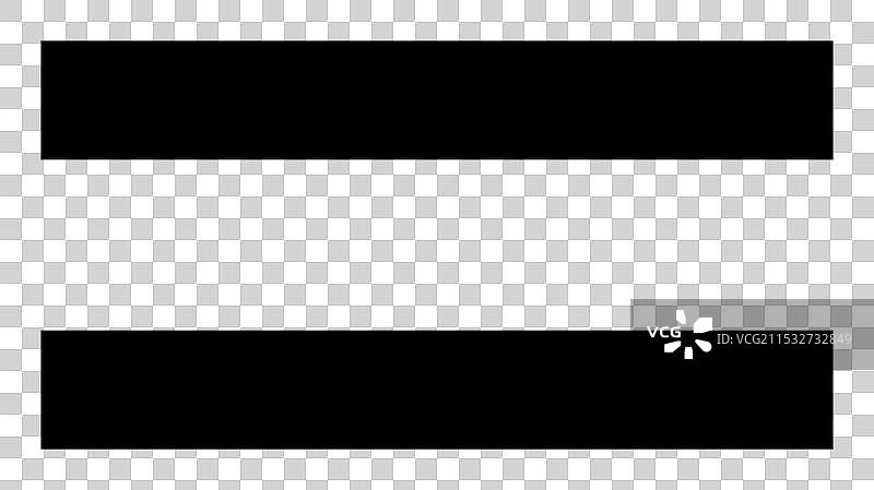 两条水平排列的黑色条纹在白色背景上图片素材