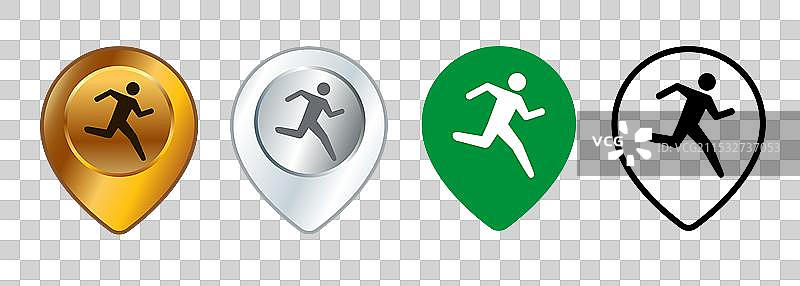 跑步区域地图标记位置跑步区图片素材