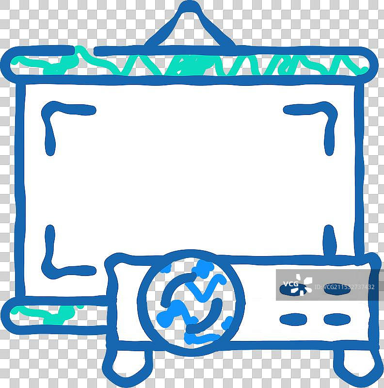 投影仪电子设备图标涂鸦图片素材