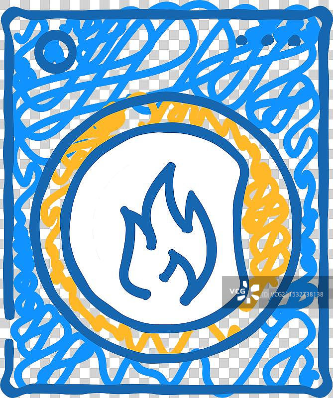 干衣机图标涂鸦图片素材