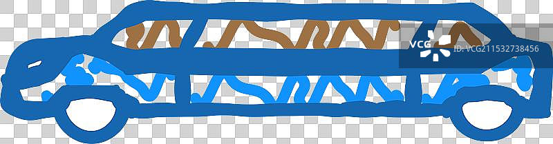 豪华轿车图标涂鸦图片素材