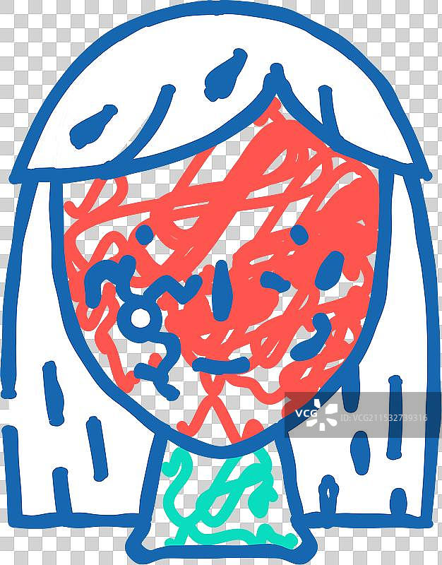 红血丝皮肤病图标涂鸦图片素材