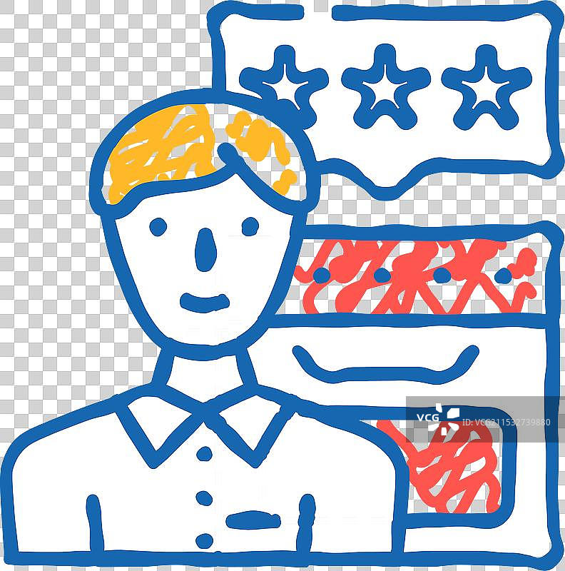 便携式电器测试图标涂鸦图片素材