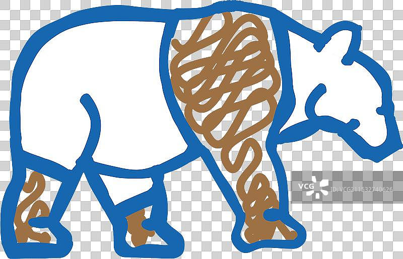 熊猫动物图标涂鸦图片素材