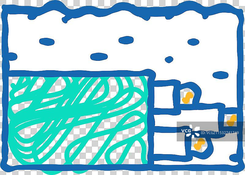 地下电缆图标涂鸦图片素材