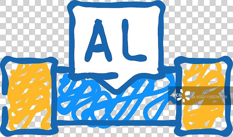 铝电缆图标涂鸦图片素材