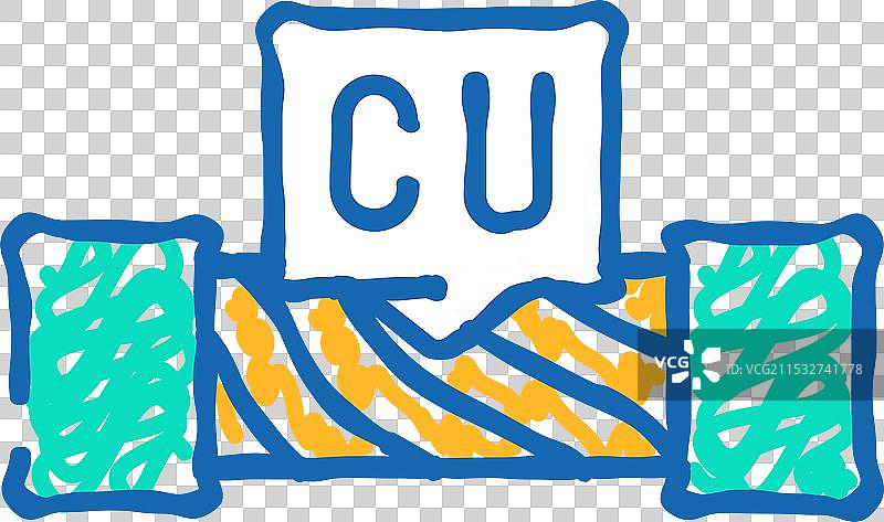 铜缆图标涂鸦图片素材